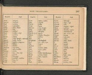 Nufi vocabulary.