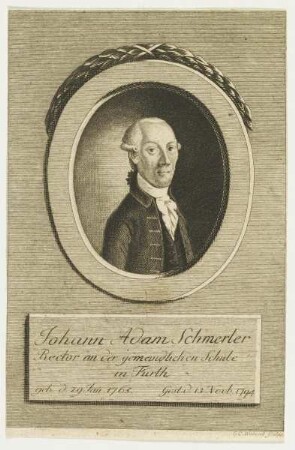 Bildnis des Johan Adam Schmerler