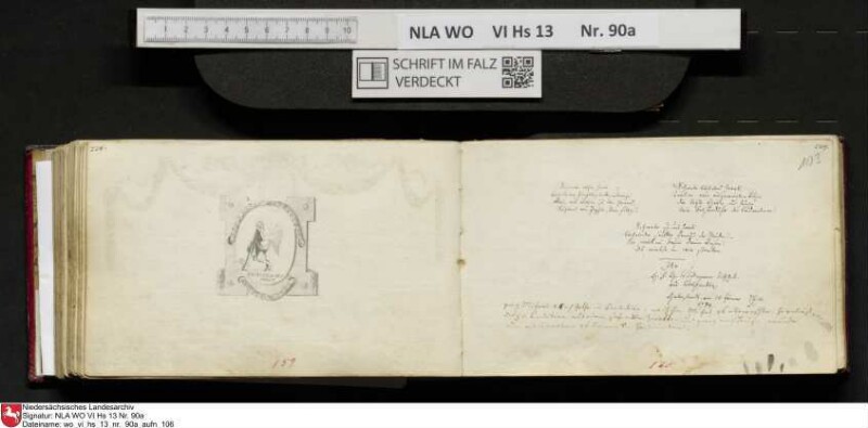 Stammbuch des Ernst Philipp Ludwig Zellmann (1763-1795) aus
                           Braunschweig
