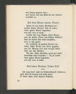 Auf seines Bruders Josias Tod