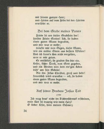 Auf seines Bruders Josias Tod