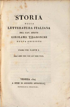 Storia della letteratura italiana, 24. Dall'anno MDC fino all'anno MDCC