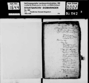 Abhör der Heiligenrechnungen im Oberamtsbezirk
