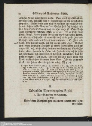 II. Erbauliche Anwendung des Textes