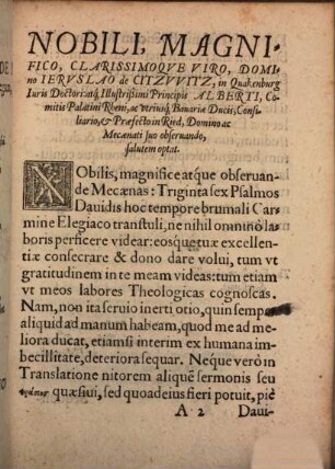 36 Psalmi Davidis Paraphr. Carmine ... redditi