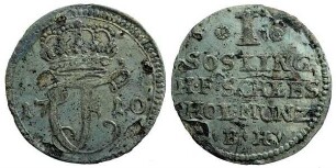 1 Sechsling, Hzgl. Schleswig-Holstein-Gottorpische Linie, Karl Friedrich (1702 - 1739)