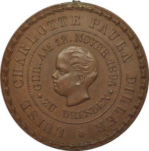 Luise Charlotte Paula Diller - Geburt am 12. November 1894