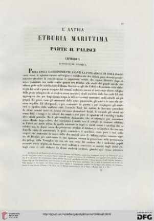 Capitolo I. Esposizione storica
