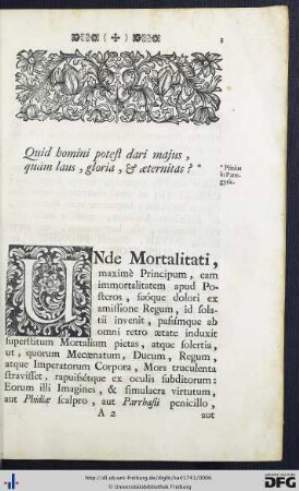 Unde Mortalitati...