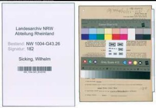 Entnazifizierung Wilhelm Sicking , geb. 02.11.1912 (Arbeiter)