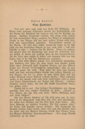Achtes Kapitel. Eine Rückfahrt