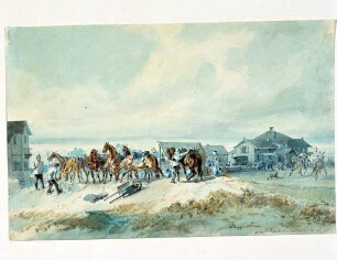 Lager des Preußischen Kürassier-Regiments bei Muggensturm