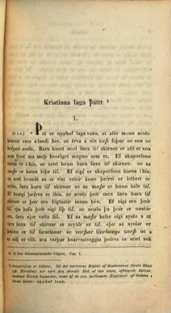 Grágás : Islændernes lovbog i fristatens tid. 1, Text I