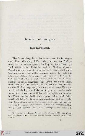 Semele und Dionysos