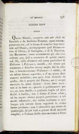 Genere XXIV. Iridio