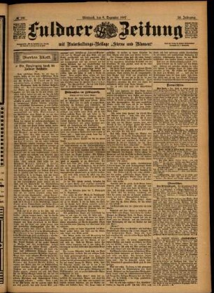 Vierte Ausgabe vom Mittwoch, den 08. Dezember 1897.