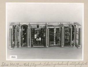 Einlagerungstelegrafie-Gerät, Einschub Rückseite, Foto 1953