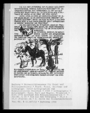 Zwölf Lithographien zum Kommunistischen Manifest — Die aus dem Untergang