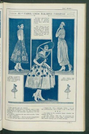 Mlle. Fabris, linda bailarina parisiense