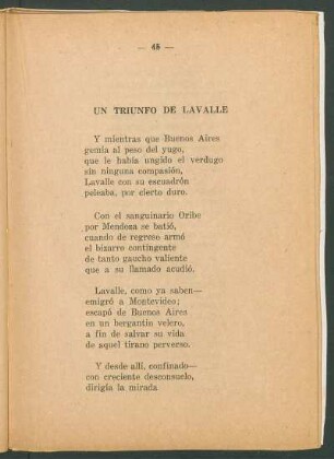 Un triunfo de Lavalle