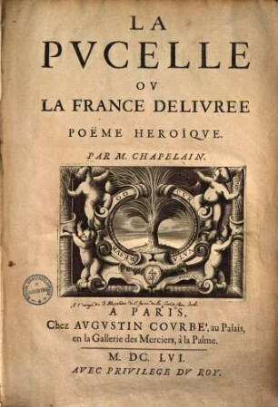 La Pvcelle Ov La France Delivree : Poëme Héroïque