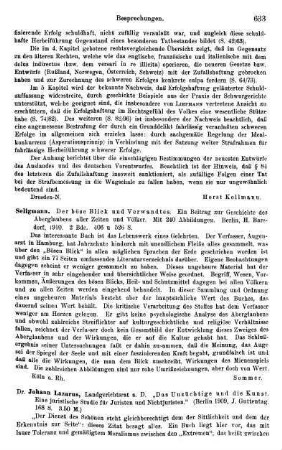 633-635, Johann Lazarus. "Das Unzüchtige und die Kunst. Eine juristische Studie für Juristen und Nichtjuristen." 1909