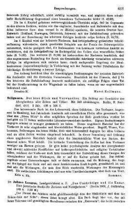 633-635, Johann Lazarus. "Das Unzüchtige und die Kunst. Eine juristische Studie für Juristen und Nichtjuristen." 1909