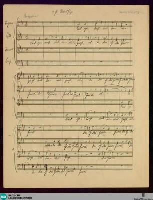 Seid getrost und unverzagt alle - Mus. Hs. 1418,256 : V (4); D; KauS p.114