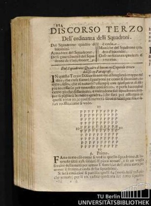 Discorso Terzo Dell'ordinanza delli Squadroni.