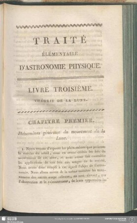 Livre Troisième. Théorie De La Lune