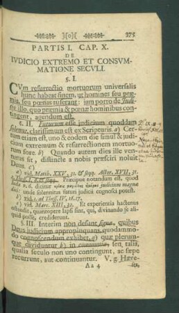 Cap. X. De Iudico Extremo Et Consummatione Seculi