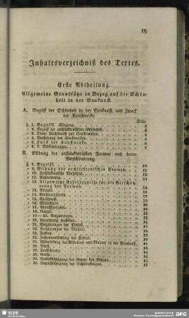 Inhaltsverzeichniß des Textes