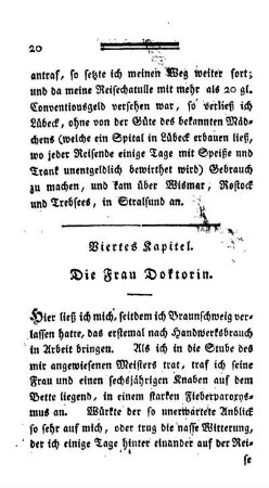 Viertes Kapitel. - Die Frau Doktorin