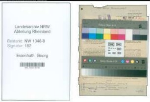 Entnazifizierung Georg Eisenhuth , geb. 17.02.1901 (Ingenieur)