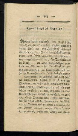 Zwanzigstes Kapitel .. Dreißigstes und letztes Kapitel