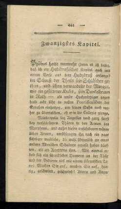 Zwanzigstes Kapitel .. Dreißigstes und letztes Kapitel