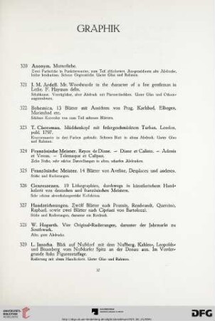 Graphik (Nr. 320-339)