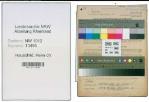 Entnazifizierung Heinrich Hauschild , geb. 23.02.1911 (Baurat)