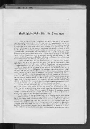 Aufsichtsbehörde für die Innungen