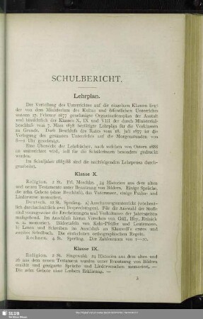 Schulbericht