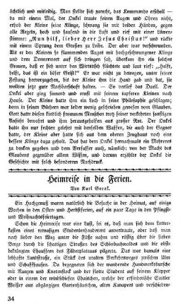 Heimreise in die Ferien