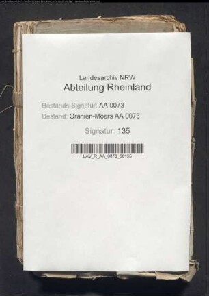 Angebungszettel (Grundaufnahme) von Rheinhausen, Oestrum, Bercheim, Asterlagen, Winckelhausen, Atrop.