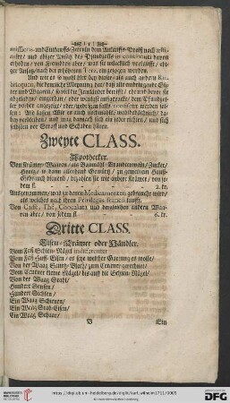 Dritte Class: Eisen-Krämer oder Händler