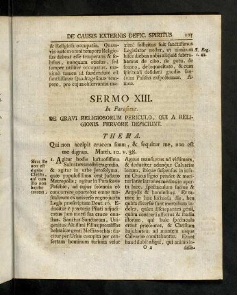 107-116, Sermo XIII