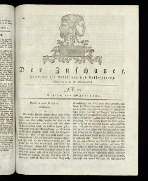 No. 77 - 28. Juni 1821