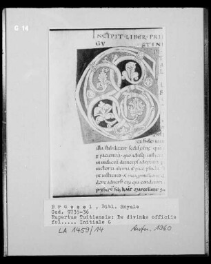 Ms 9735-36, Rupertus Tuitiensis: De divines officiis