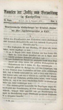 2. November 1858-1. Oktober 1859 = Nro. 1-12