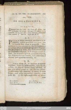 Tit. VIII. De Dilationibus.