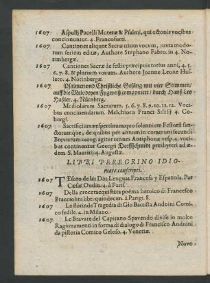 Libri Peregrino Idiomate conscripti.