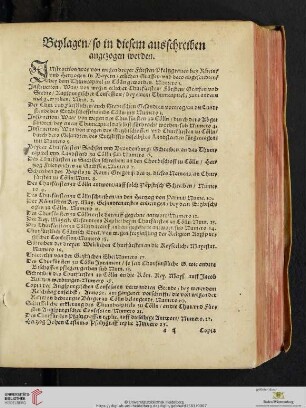 Beylagen/so in diesem ausschrieben angezogen werden
